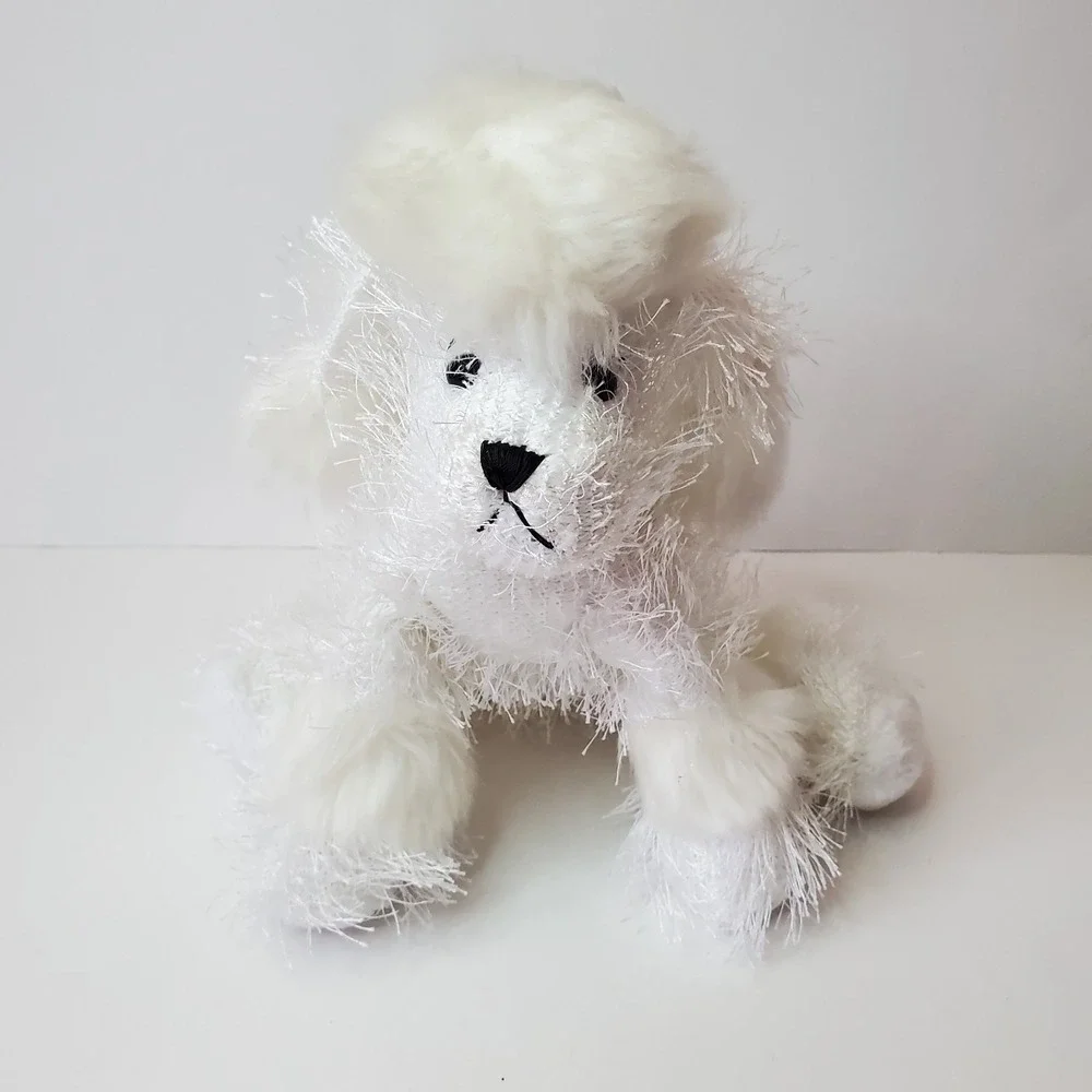 GANZ Webkinz 'Poodle' HM014 White Dog‎ *No Code* Plush 8